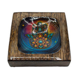 Set di Vassoi Medi Smaltati in Mango – Hamsa