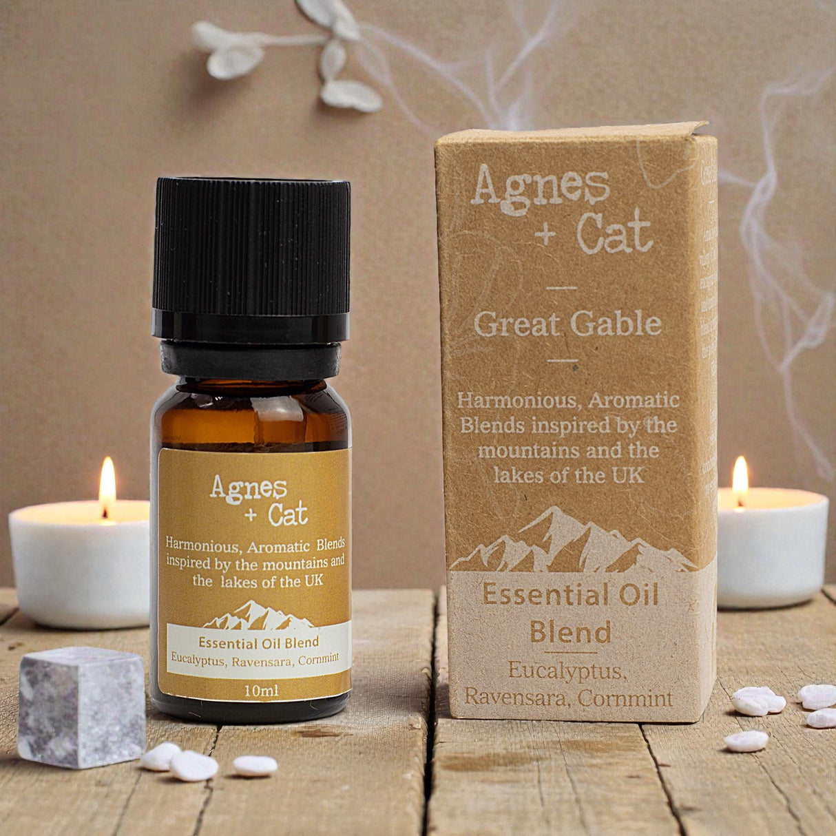 Agnes + Cat Essential Oil Blend – Great Gable – Eucalyptus, Ravensara & Corn Mint, Fragrance Oil
