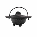 Cast Iron Cauldron With Pentagram 5x9 cm