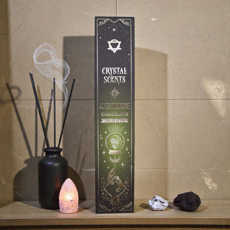 Aventurine Crystal Scents Smudge Incense – Chocolate, Incense Sticks