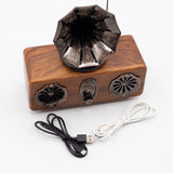 Retro Mini Double Gramophone Speaker – Bluetooth – 5.4 watt x 2