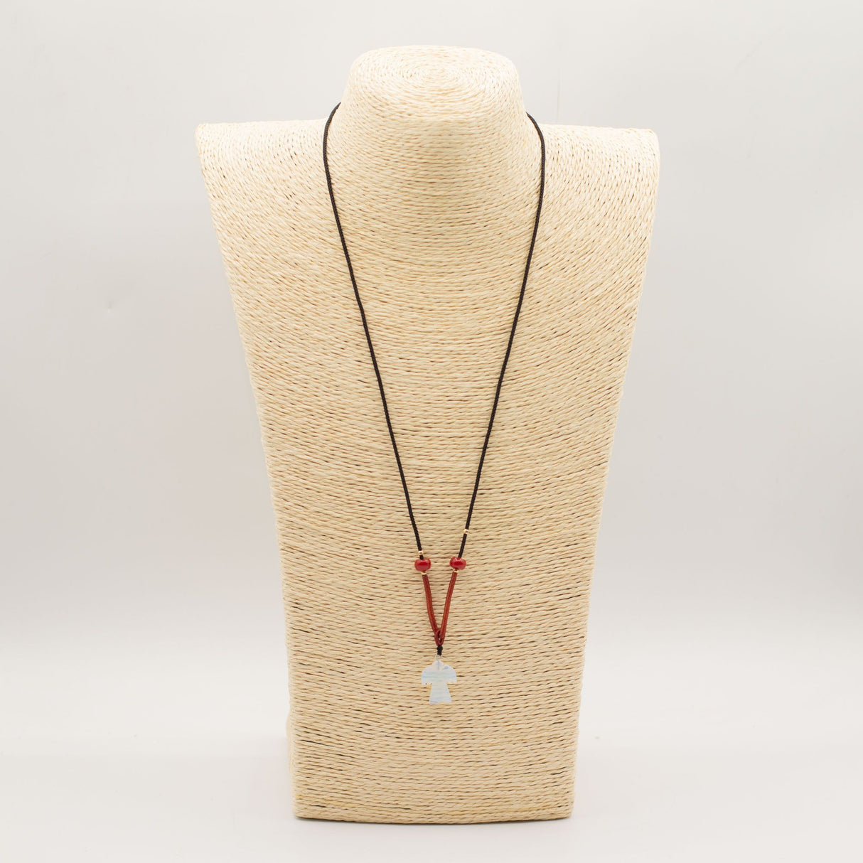 Cord Necklace Gemstone Pendant – Opalite Angel