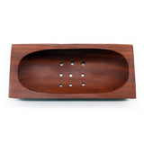 Jabonera rectangular de caoba