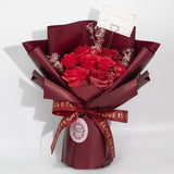 Ramo Grande de Rosas Rojas – El Amor es Eterno – Tarjeta de Regalo