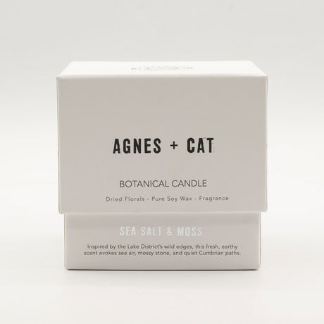 Agnes + Cat botanická sójová sviečka – Morská soľ a mach
