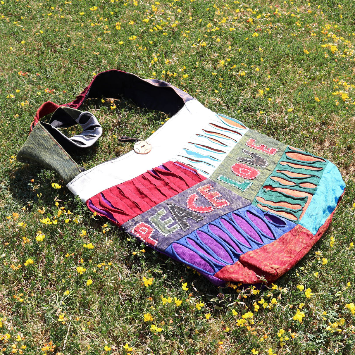 Peace Sign Bag, Handmade Indian Assorted Designs