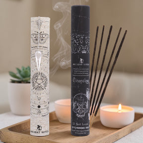 Ancient Witch Spell Incense – Cleansing – Rock Crystal Pendulum, Incense Sticks