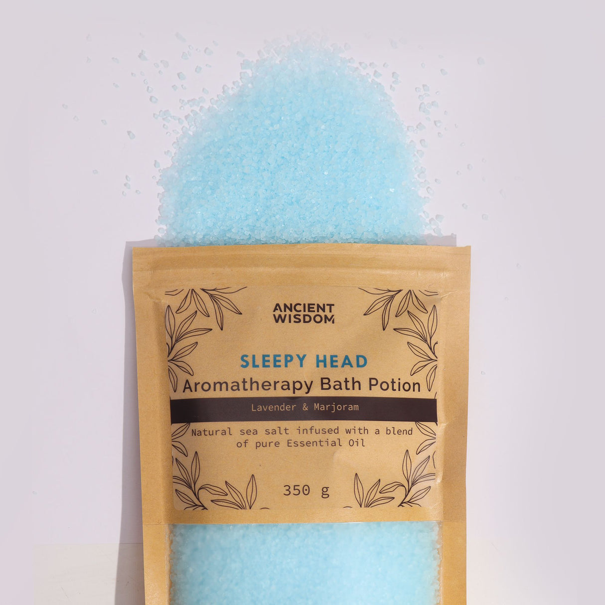 Aromatherapy Bath Salts Lavender Marjoram Sleepy Head 350g