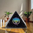 Small Orgonite Pyramids 5.5x4.5cm – Tree of Life – Black Tourmaline Chips, Orgone Energy Pyramid
