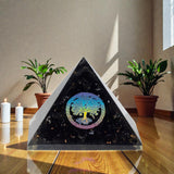 Small Orgonite Pyramids 5.5x4.5cm – Tree of Life – Black Tourmaline Chips, Orgone Energy Pyramid