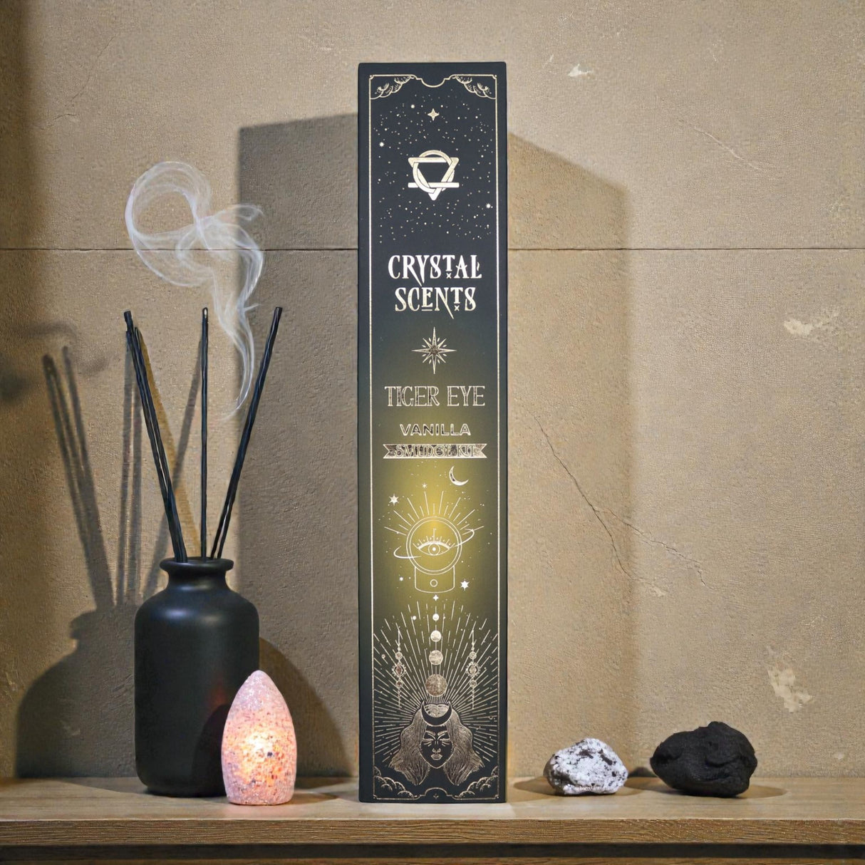 Tiger Eye Crystal Scents Smudge Incense – Vanilla, Incense Sticks