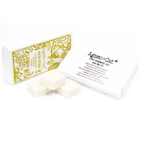 Agnes + Cat Box of 8 Wax Melts – Fresh Citrus