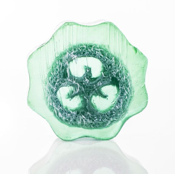 Exfoliating Loofah Soap Bar Grape 100g