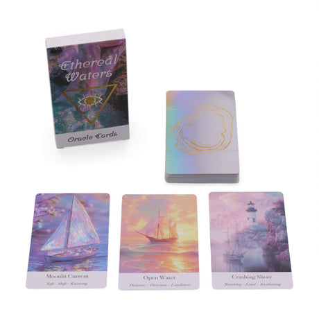 Cartes Oracle des Eaux Éthérées – Sirènes & Clair de Lune
