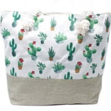 Bolsa de regalo con asas de cuerda, mini cactus