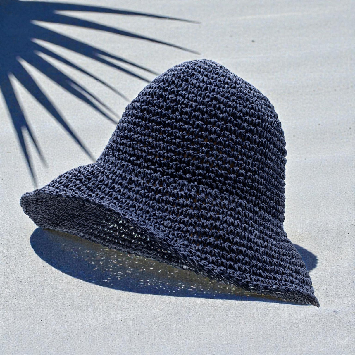 Nomad Sari Floppy Straw Sun Hat – Navy Blue