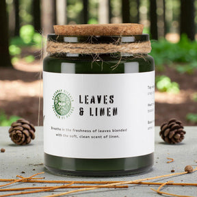 Greenman Woodwick sójová sviečka – Listy a Ľan