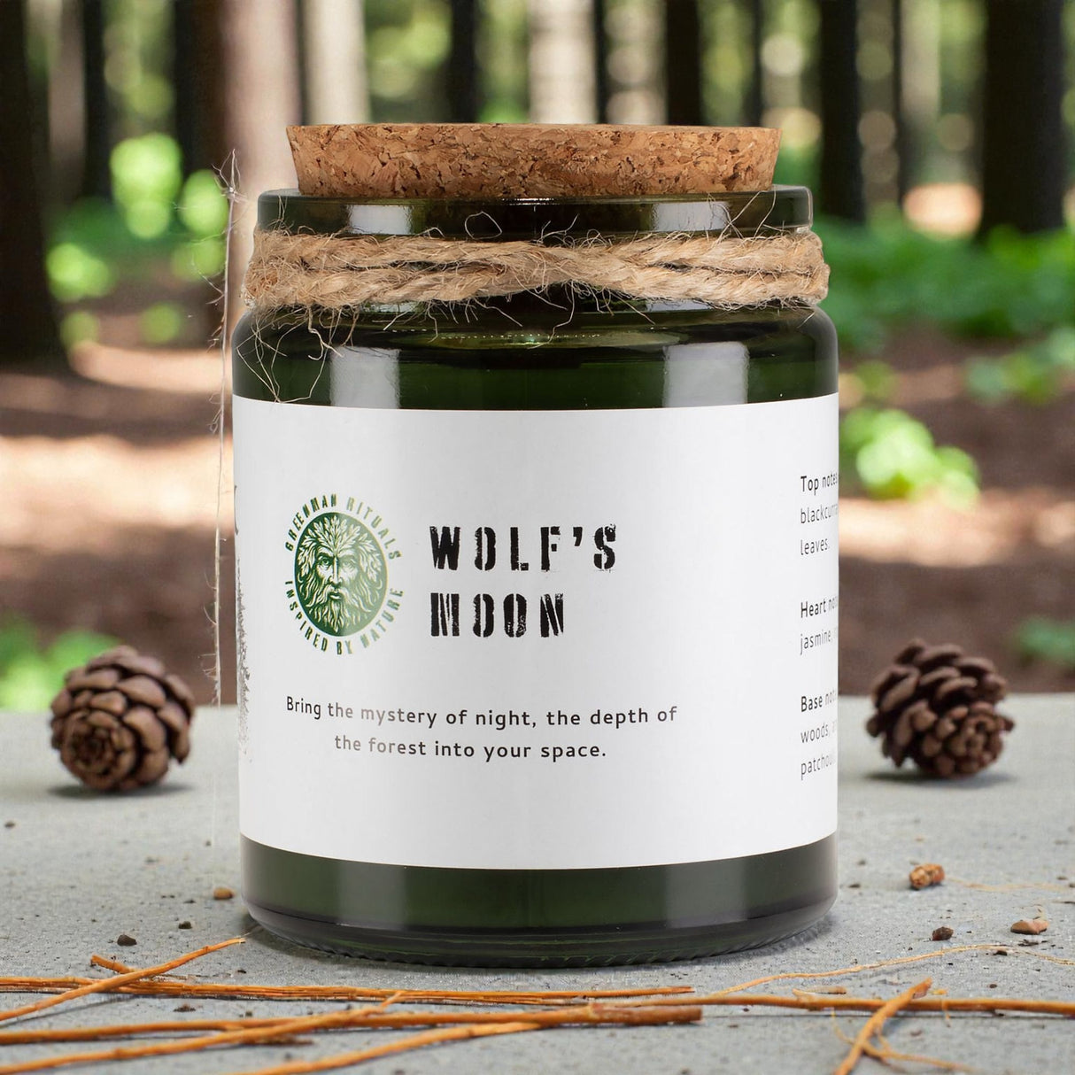 Lumânare din soia Greenman Woodwick – Luna Lupului