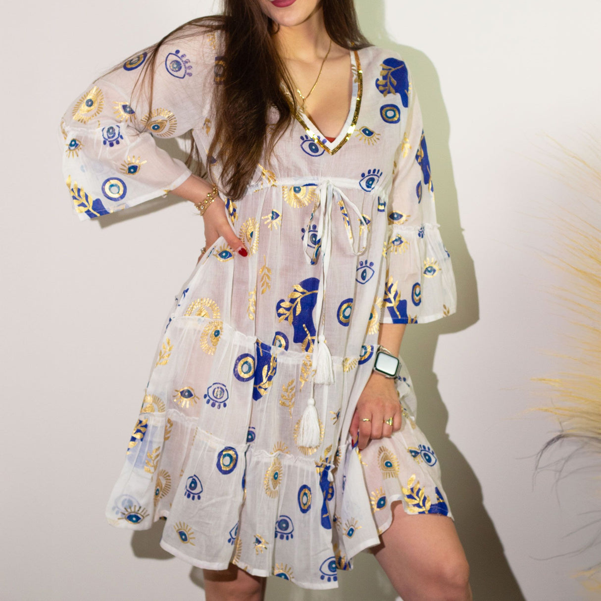 Evil Eye Dress - Nomad Sari