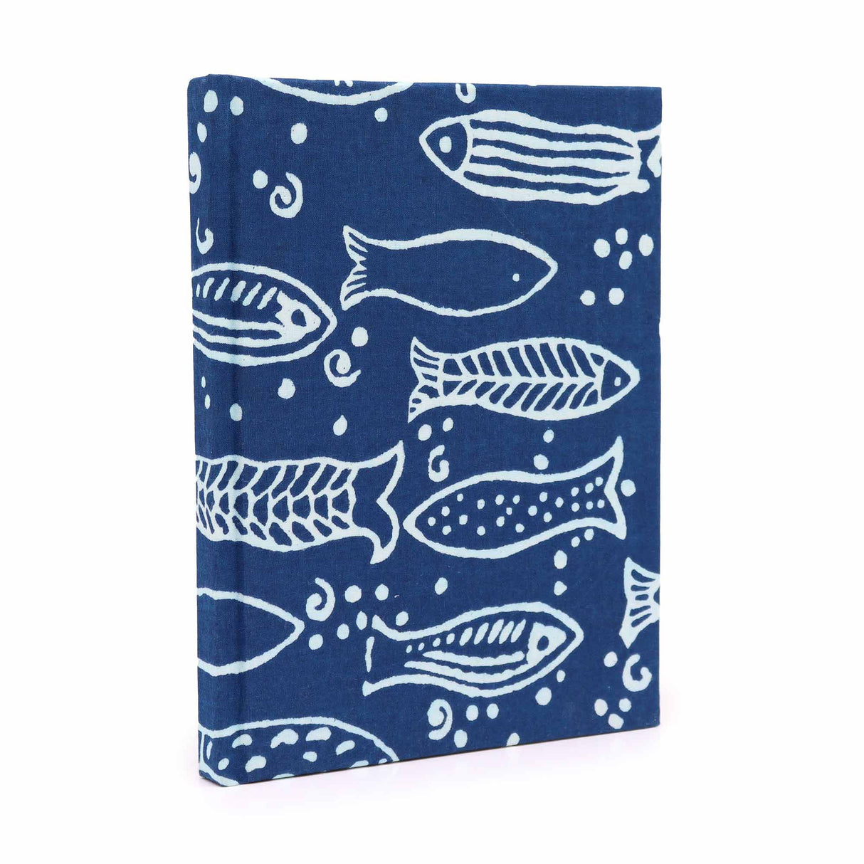 Notebook Cotton 20x15cm 96 Pages Indigo Fish