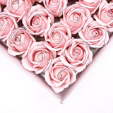 Mydlové kvety Ruža Ružová Čierny okraj 10 balenie