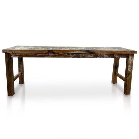 Recycled Teak Wood Dining Table 1.8m 6-8 Seater