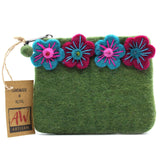 Pochette zippée Quatre Fleurs Assorties