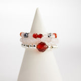 Nymph Spirit Gemstone Ring Set – Love & Flame, Gemstone Rings