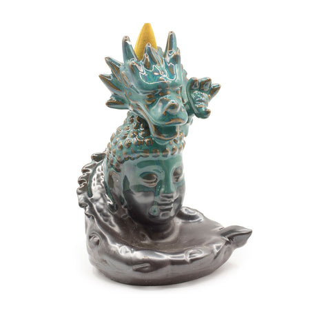 Backflow Incense Burner – Dragon Over Buddha