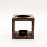 Square Mango Wood Oil Burner – Yin Yang