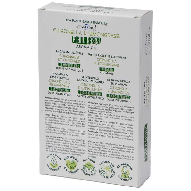 Citronella Lemongrass Fragrance Oil Plant Based