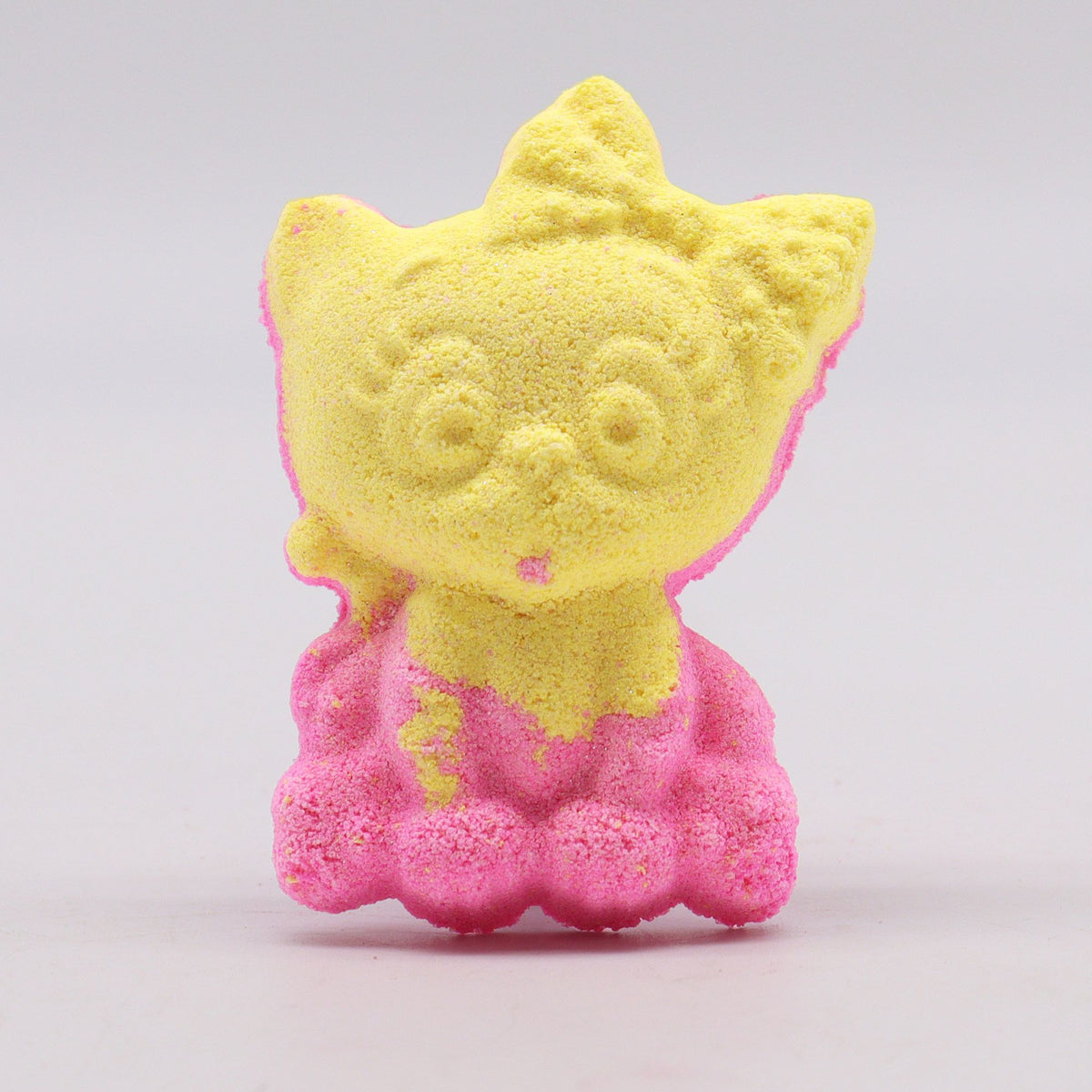 Bath Bomb Foaming Cat Shaped Banana Scented 80g