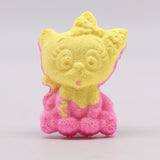 Bath Bomb Foaming Cat Shaped Banana Scented 80g