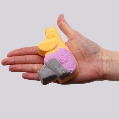 Bomba da bagno effervescente a forma di ippopotamo Citrus Crush 85g