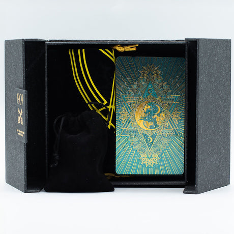Goud & Turquoise Folie Tarotkaart – Geschenkset