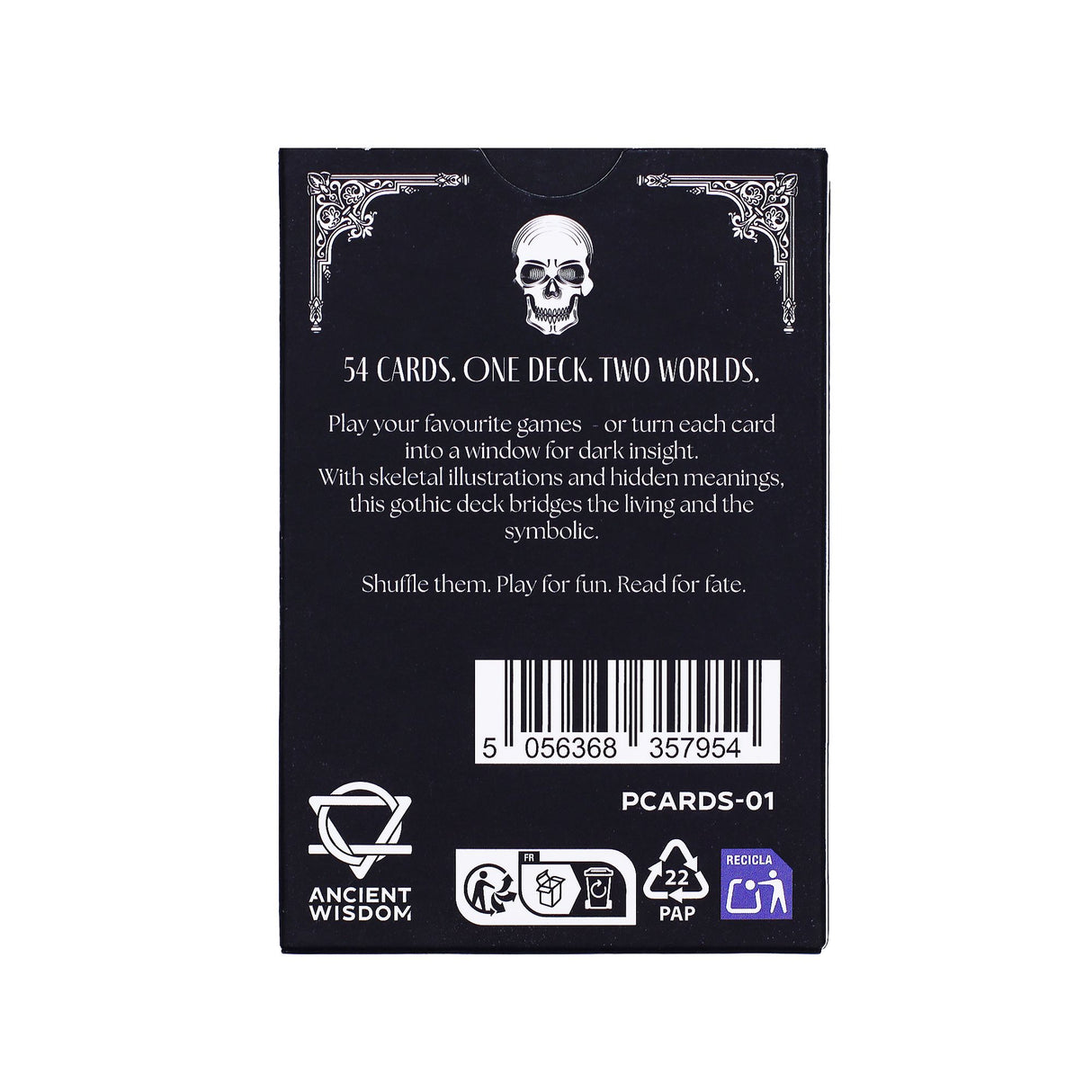Cartes de Jeu et d'Oracle Gothiques Memento Mori