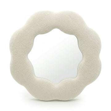 Miroir Souple Ondulé – Fleur – Pierre (25,4x25,4x2,3cm)