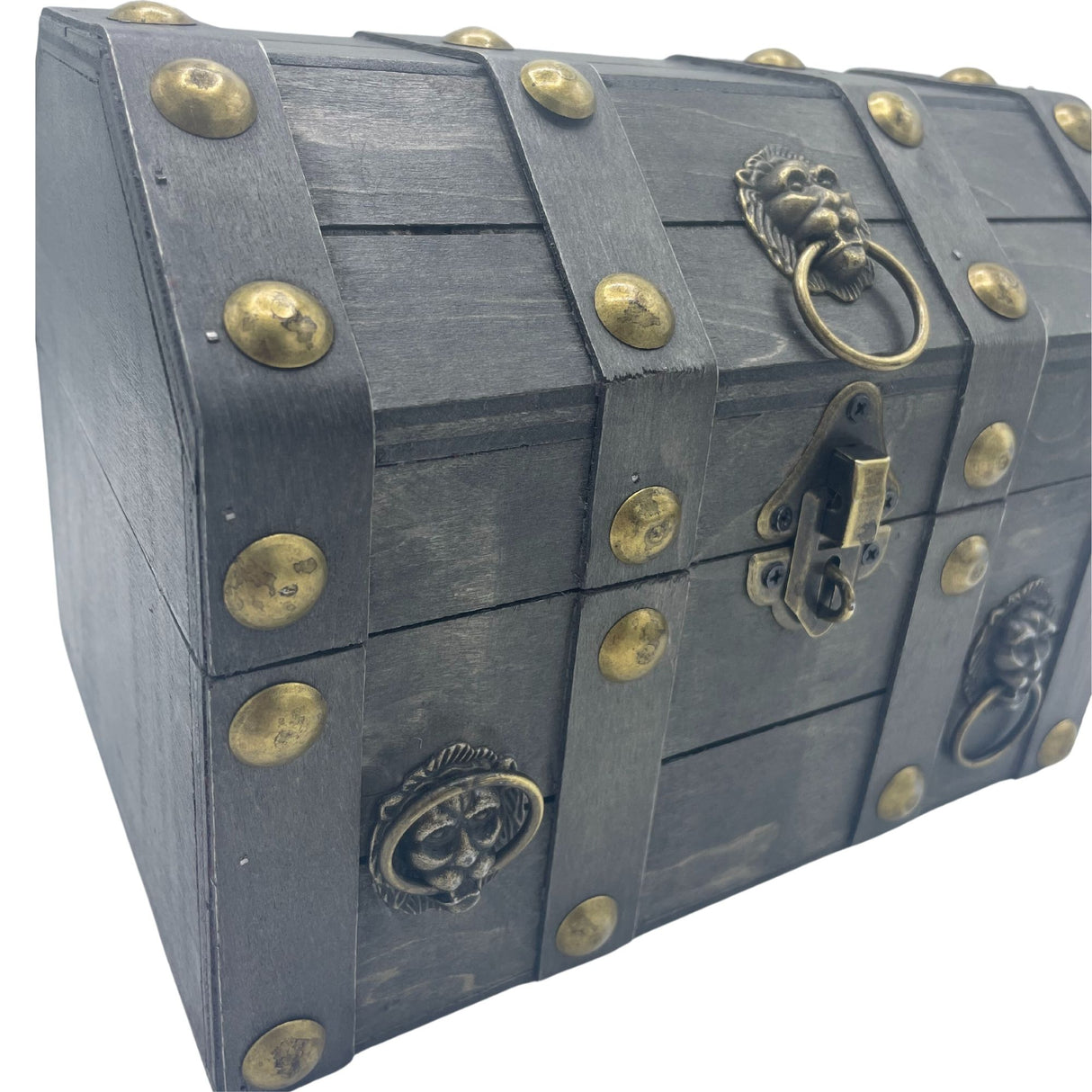 Treasure Chest, Large Grey Plywood