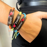 Handmade Friendship Bracelets - Friends Coconut Print