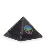 Petites pyramides d'orgonites 5,5x4,5 cm – Arbre de Vie – Éclats de tourmaline noire