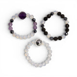 Nymph Spirit Gemstone Ring Set – Full Moon