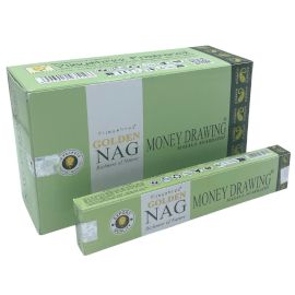 Money Drawing Incense Sticks 15g Golden Nag