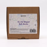 Bath Bomb Foaming Cat Shaped Banana Scented 80g