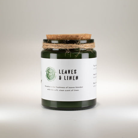 Greenman Woodwick sójová sviečka – Listy a Ľan