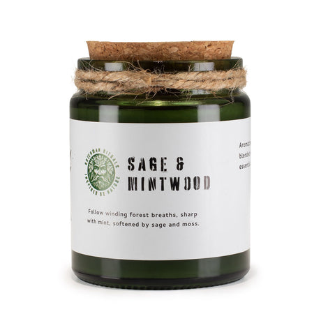 Greenman Woodwick sójová sviečka – Šalvia a Mätové drevo