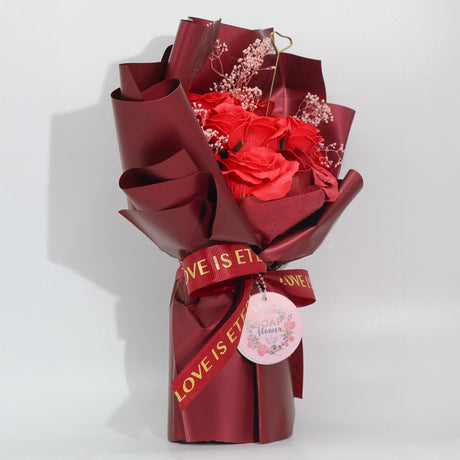 Ramo Grande de Rosas Rojas – El Amor es Eterno – Tarjeta de Regalo
