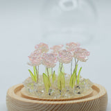 Floral Glow Garden Dome – 10 Pink Roses – LED USB