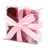 Sæbeblomster Pink Roser Sæt af 9