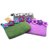 Pochette zippée Quatre Fleurs Assorties