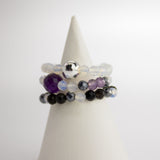 Nymph Spirit Gemstone Ring Set – Full Moon, Gemstone Rings